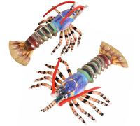 Lobster Stuffed Animal, Australian Lobster Plush Pillow, Hugging Doll Sleeping Pillow for Car Chair Desk Bed Sofa Bedroom Adults Girls Boys (A# *2)