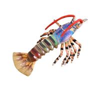 Lobster Stuffed Animal - Australian Lobster Plush Pillow, Simulation Blue Plushie Cuddly Sea Animal Dolls Gifts, Healing Animal Imagery Brings Happy (color A)