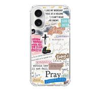 Lobtseyrem Christian Quotes Prayings Phone Case Compatible with iPhone 17, Biblical Verse Postive Sayings Phone Cover for iPhone 17