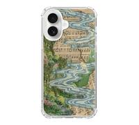 Lobtseyrem Green Fairycore Aesthetic Phone Case Compatible with iPhone 17, Music Notes River Phone Cover for iPhone 17