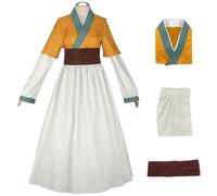 LOBTY Maomao Cosplay Costume Complete Set with Wig Anime The Apothecary Diaries Cosplay Mao Mao Uniform Orange Hanfu Christmas Halloween Carnival Party Performance Fancy Dress Adults S-XXL