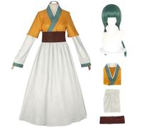 LOBTY Maomao Cosplay Costume Complete Set with Wig Anime The Apothecary Diaries Cosplay Mao Mao Uniform Orange Hanfu Christmas Halloween Carnival Party Performance Fancy Dress Adults S-XXL