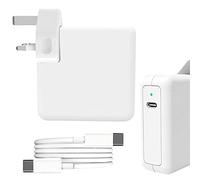 LOBUK MacBook Pro Charger - 96W Super Fast Power Adapter Compatible with MacBook Pro 16/15/14/13 Inch, MacBook Air 12/13 Inch, iPad Pro (2018-2021), Included 6.6 feet USB C to USB C Cable & UK Plug