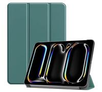 Lobwerk 2-in-1 Set Cover and Display Glass Cover for Apple iPad Pro 13 2024 M4 Inch Tablet Case Slim with Stand Function and Auto Sleep/Wake Function