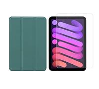 Lobwerk 2-in-1 Set for Apple iPad Mini 6 2021 8.3 Inch Tablet with Protective Case + Protective Glass with Auto Sleep/Wake Case
