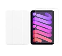 Lobwerk 2-in-1 Set for Apple iPad Mini 6 2021 8.3 Inch Tablet with Protective Case + Protective Glass with Auto Sleep/Wake Case