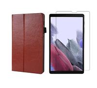 Lobwerk 2-in-1 Set for Samsung Galaxy Tab A7 Lite T220 T225 8.7 Inch Tablet with Smart Cover + Protective Glass with Auto Sleep/Wake Magnetic Closure Case