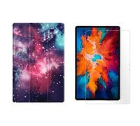 Lobwerk 2-in-1 Tablet Set for Lenovo Tab P11 Pro TB-XJ706F 11.5 Inch with Magnetic Cover Auto Sleep/Wake Sleep Mode + Screen Protector Case Smart Case Tempered Glass