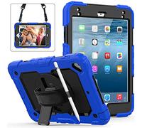 Lobwerk 4-in-1 Case for Apple iPad Mini 4/5 7.9 Inch Case Shockproof Protection + Stand Dark Blue