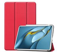 Lobwerk Case for Huawei MatePad Pro MRR-W29 2021 10.8 Inch Protective Case with Stand Function and Auto Sleep/Wake Function Red