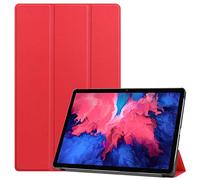 Lobwerk Cover for Lenovo Tab P11 2021 TB-J606F TB-J606X 11 Inch Tablet Case Slim with Stand Function and Auto Sleep/Wake Function Red