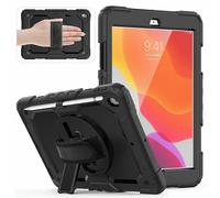 Lobwerk 4-in-1 Case with Carry Strap for Apple iPad Pro 11 2020 Air 4 10.9 2020 Outdoor Cover Protection + Stand Black