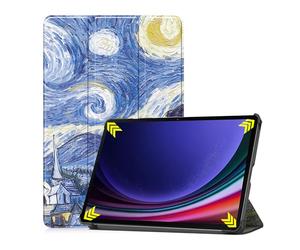 Lobwerk Smart Cover Case for Samsung Galaxy Tab S9 FE Plus+ X610/X616 2023 12.4 Inch Protective Flip Case Stand Book Style Design