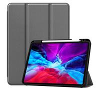 Lobwerk Smart Cover for Apple iPad Pro 12.9 Inch 2020 Case Protective Cover Stand Case Bag Grey