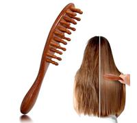 Loc Brush for Dreads, Comfortable Wooden Massage Comb Loc Brush Wide Tooth Comb Scraping Massage Tools Dreadlock Scalp Combs, Prevent Locs Getting Tangled