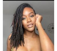 Loc Extension Human Hair 0.6cm Width 10 Inch 70 Strands Natural Black Full Handmade Permanent Locs Can Be Dyed and Bleached for Women Men Kids Dreadlock Extensions Real Human Hair
