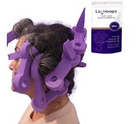 Loc Hoopz - 10 Foam Curling Loops for Microlocs & Sisterlocks, No Heat Hair Curlers for Natural Curls, Soft Sleep-Friendly Rollers for Textured Hair. Short Version.