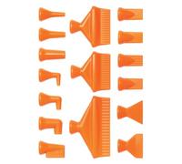 Loc-Line Coolant Hose Component, Acetal Copolymer, 16 Piece Nozzle Rama Set, 1/4" Hose ID