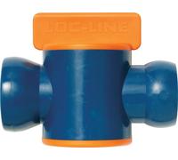Loc-Line Coolant Hose Component, Acetal Copolymer, In-Line Valve, 3/4" Hose ID, 10 PSI (Pack of 2)