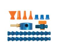 Loc-Line Coolant Hose Magnetic Base Manifold Kit, 12 Piece, 1/4" Hose ID