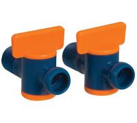 Loc-Line LP-32092 1/2 Loc Line Coolant Hose Male NPT Valve, Qty. (2) Male NPT Valves