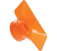 Loc-Line Vacuum Hose Component, Acetal Copolymer, Rectangular Nozzle, 6" Length x 3-1/2" Width, 2-1/2" Hose ID - 81204