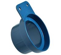 Loc-Line Vacuum Hose Component, Blue Acetal Copolymer, Shop Vacuum Adapter with Mounting Tab
