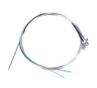 LOCADENCE 1 Set 4/4 Violin String, Durable Stainless Steel Core Silver Wound Strings Universal Set Classic Silver for Violin Instruments, Professional Violin Instruments