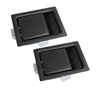 LOCADENCE 2Pcs 127 X 102mm Paddle Handle Latch, Heavy Duty Carbon Steel Door Lock Handle Latc, Flush Mount Tool Box Latch Replacement for Truck, RV, Trailer, UTV