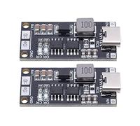 LOCADENCE 2Pcs Battery Charging Module, Input DC 3V~6V PCB Board Material Boost Lithium Battery Module with Overvoltage Protection (4A)