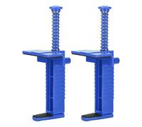 Locadence 2PCS Brick Liner Runner Wire Drawer Bricklaying Tool, 6.5in Leveling Measuring Tool, Brick Line Clips with Anti Skid Pad for Builders and Bricklayers (Blue)
