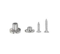 LOCADENCE 2PCS Guitar Roller String Retainers, 5mm 7.8mm String Tree Retainer with Screw for Electric Guitar Part Accessory (Silver)