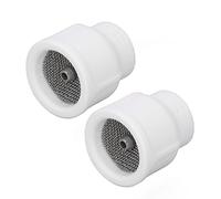LOCADENCE 2Pcs Tig Welding Cups, White Ceramic Welding Torch Cup, Ceramic Nozzle Accessory Kit for dB SR WP 9 20 25 WP 17 18 26 Tig and Other