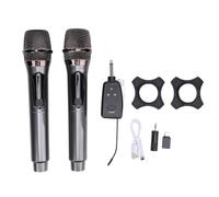 Locadence 2PCS Wirelessly Microphone, Microphone System Set with Receiver, 2.4G Noise Reduction Handheld Dynamic Microphone Set for Karaoke Singing Speech Lecture