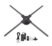LOCADENCE 3D Hologram Fan, 70cm 3D Hologram Projector Advertising Display, 8 Leds WIFI Advertising Machine for Shopping Mall, Hotel, High Speed Railway, Airport