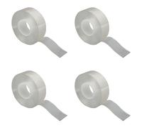 Locadence 4 Rolls Double Sided Mounting Tape, Removable Poster Tape Double Sided Adhesive Tape Heavy Duty for Picture Frames, Hooks, Posters, Car Decoration, Signs