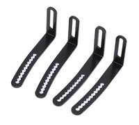 Locadence 4Pcs RC Car Shell Body Mount, 1/10 L Shape RC Crawler Shell Body Mount Zigzag, Adjustable Front Rear Bumper Mount Metal L Bracket for RC Car
