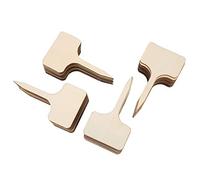 Locadence 50Pcs Chalkboard Signs, 2.2 X 4in Decorative Wood Chalkboard Stakes, Message Chalk Board Signs for Christmas Family Party, Wedding Decoration