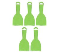 LOCADENCE 5Pcs Putty Scraper, Flexible Plastic Paint Scraper Tool, Putty Scraper, 3.5in Taping Drywall Wall Painting Tool 0115 Green