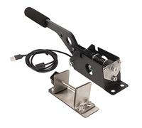 Locadence 64 Bit USB SIM Handbrake, Auto Calibration PC Racing Games Linear e Brake with Handle Grip 51 USB Cable Clamp for Logi G27 G29 G920 T500 T300