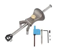 LOCADENCE 7.1in Wood Scribe Tool, Aluminum Alloy Wheel Marking Gauges, Linear Arc Scriber Parallel Line Drawing Tool for Wood, Ceramic, Iron, Acrylic