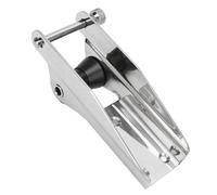 Locadence Boat Roller, 200mm Marine Bow Roller, Stainless Steel Boat Bow Rubber Roller with Spring Pin, Polished Marine Bow Roller Holder for Trailer Yacht