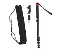 LOCADENCE Camera Monopod, 6 Section Extendable Carbon Fiber Monopod, Portable Travel Monopod with Walking Stick Head 1/4 Inch 3/8 Inch Conversion Screw for DSLR Action Camera