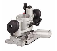 LOCADENCE Compact Router Plunge Base, Double Handle Trimming Machine Cover, Aluminum Plunge Router Bracket, Transparent Protective Cover for Woodworking