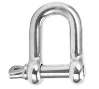 Locadence D Shape Shackle, 304 Stainless Steel Heavy Duty M25 Screw Pin Anchors Shackle for Indoors Outdoors, Loading Unloading Goods, Land Transportation