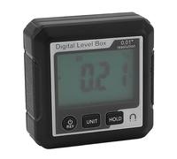 LOCADENCE Digital Level Box, Angle Finder Gauge with Data Lock Function, Angle Slope Conversion Protractor for Carpentry Building Masonry Bevel (Black White)