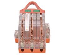 LOCADENCE Disconnect Knife Switch, 100A Prevent Electric Shock 3P Double Throw Knife Switch Pure Copper Inside with Screw for Fail Safe Circuit Breakers, Standby Generator Switches