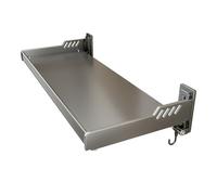 Locadence Floating Shelves, Carbon Steel Hanging Wall Mounted Shelf, Multifunctional Display Rack Bookshelf for Storing Spice Bottles and Kitchen Utensils