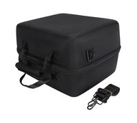 LOCADENCE Hard Travel Speaker Case, 14.2 X 11.8 X 9.4 in Water Resistent Large Capacity Portable Speaker Carrying Storage Bag for Microphone Power Cable