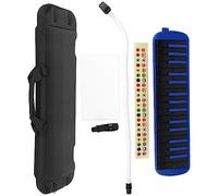 LOCADENCE Key Melodica Instrument Air Piano Keyboard Soprano Melodica, Melodica Key Wind Musical Instrument with EVA Carrying Bag for Beginner (Blue)